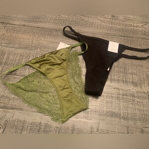 Small Women’s Underwear, NWT, Olive Green & Black color.